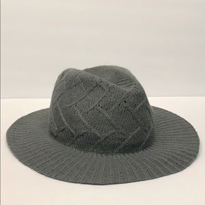 Calvin Klein cable knit Panama Hat grey ladies